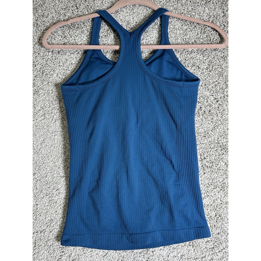 Sphinx Cat Ribbed Racerback‎ Tank Built In Bra Blue Size S Athletic - Picture 6 of 7